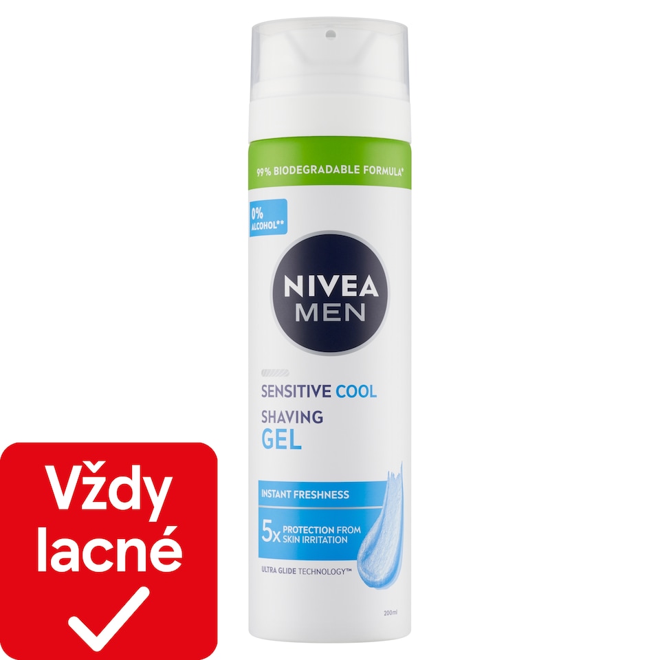 obrázok 1 z Nivea Men Sensitive Cool Gél na holenie 200 ml