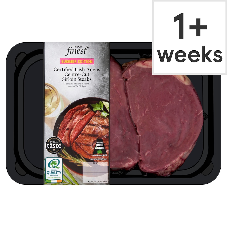 Tesco Finest Irish Angus Sirloin 454G