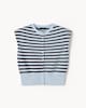 image 4 of F&F Knitted Button Up Waistcoat in Multi Blue