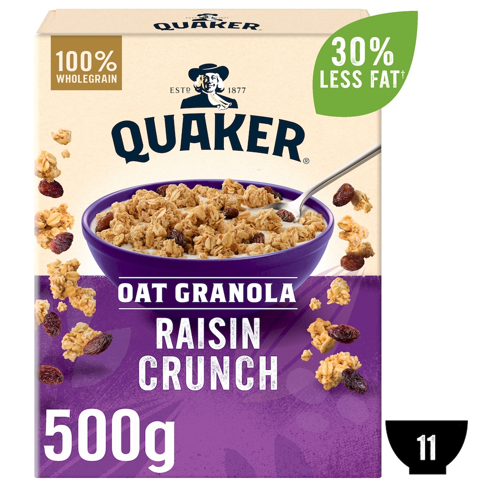 image 1 of Quaker Oat Granola Raisin 500g
