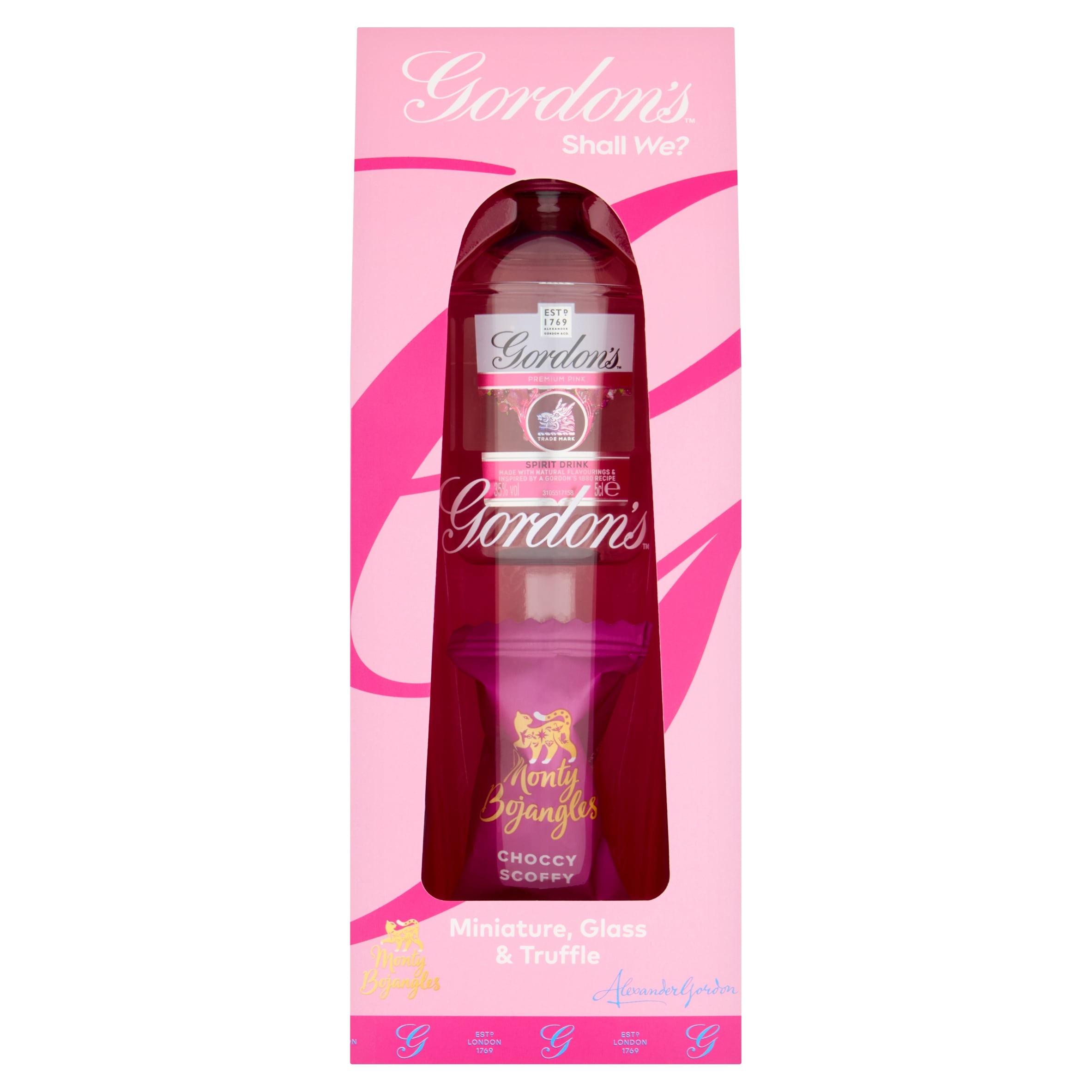 Gordon's Pink Miniature, Glass & Truffle