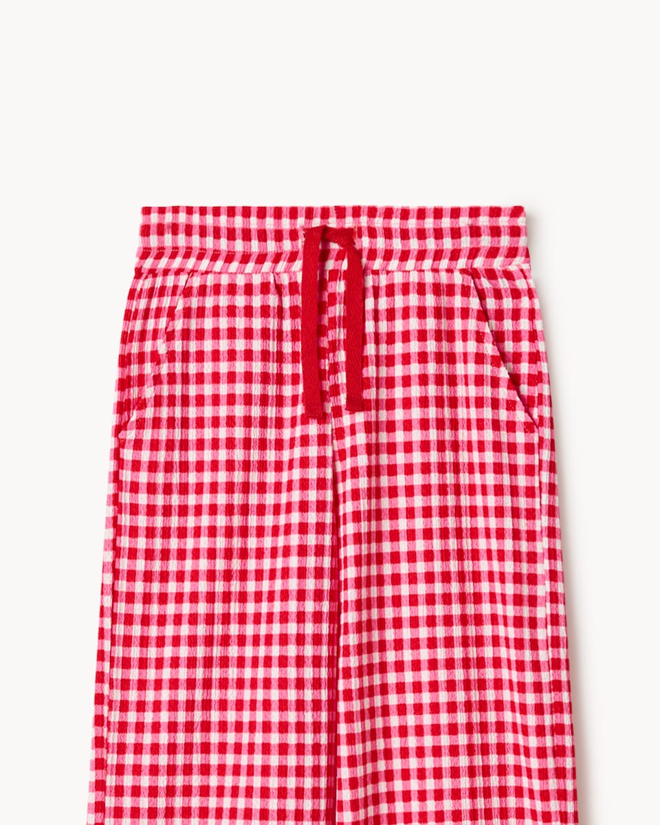 image 1 of F&F Girls 2-Piece Oh Lala T-Shirt and Trousers Set in Multi Pink