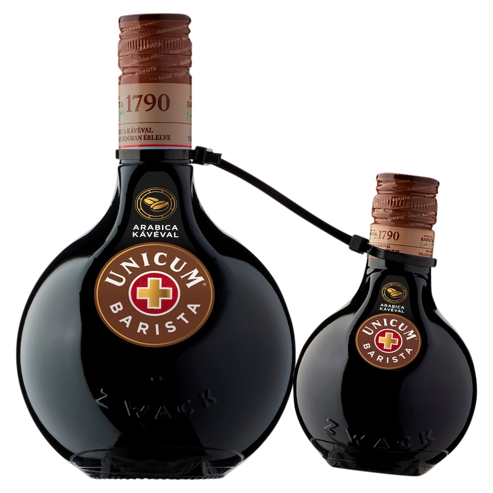 Zwack Unicum Barista Herb Liqueur with Arabica Coffee 34,5% 0,7 l + 0,2 l