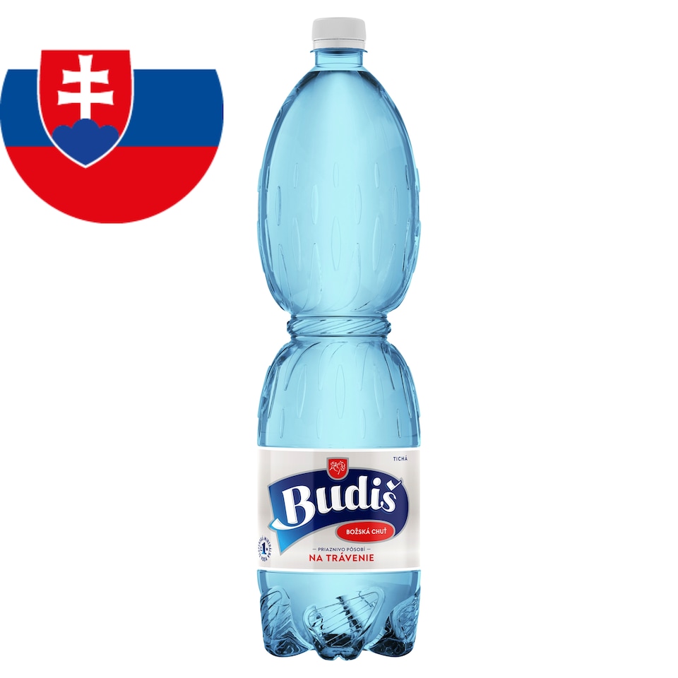 Budiš Prírodná minerálna voda tichá 1,5 l