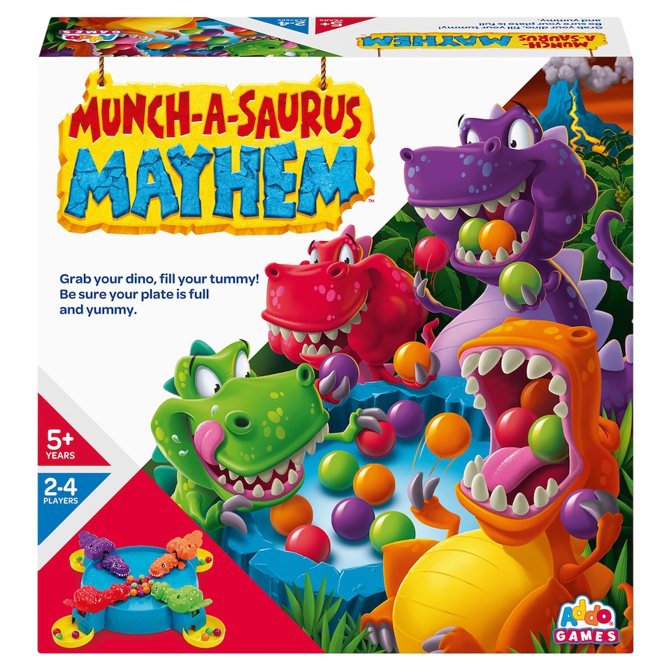 Addo Games Munch-a-Saurus Mayhem éhes dinók társasjáték  1. kép