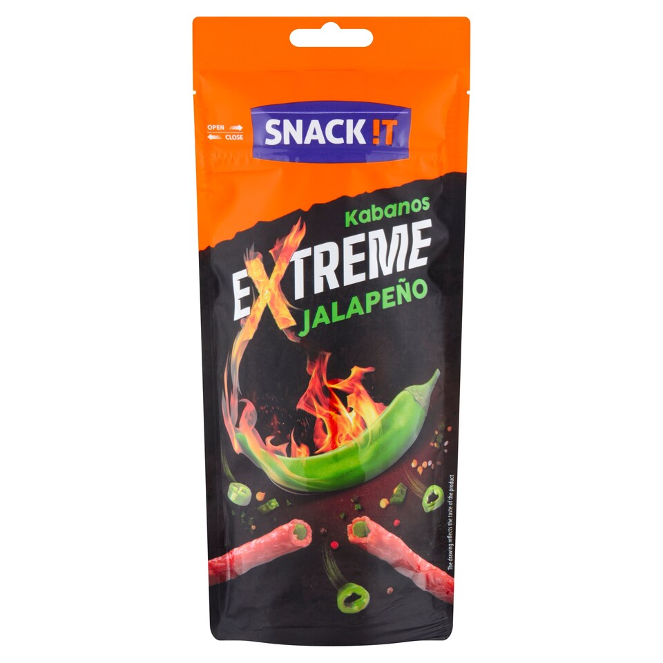 Obrázek 1 pro produkt Snack !t Kabanos s nádivkou jalapeño 95g