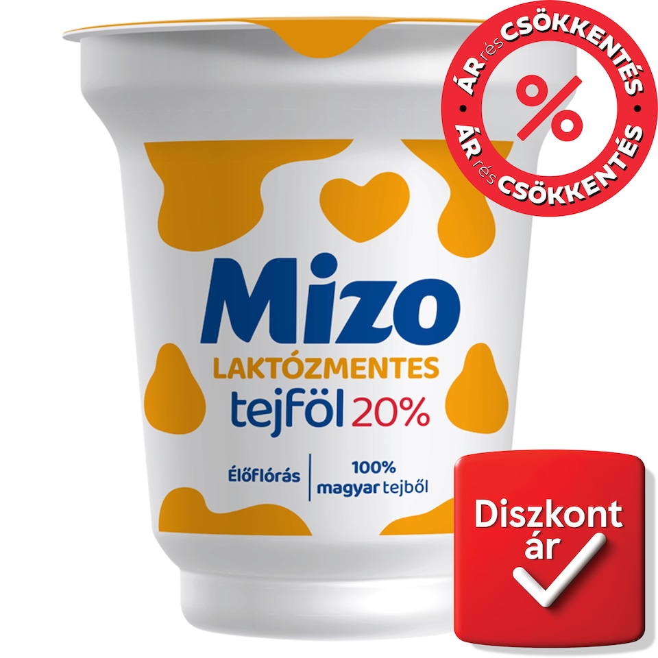 Mizo laktózmentes tejföl 20% 150 g  1. kép