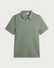 image 4 of F&F Cotton Rich Textured Short Sleeved Polo Shirt in Green