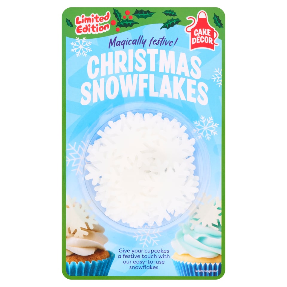 Cake Decor Christmas Wafer Snowflakes 4G
