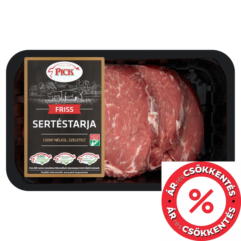 PICK friss szeletelt sertéstarja csont nélkül