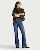 image 1 of F&F Mid Rise Bootcut Jeans in Navy