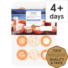 Tesco Smoked Salmon Canapes 12 Pack 100g