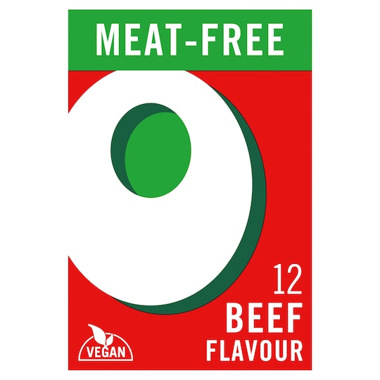 Oxo 12 Meat Free Stock Cubes Beef Flavour 71G Tesco Groceries