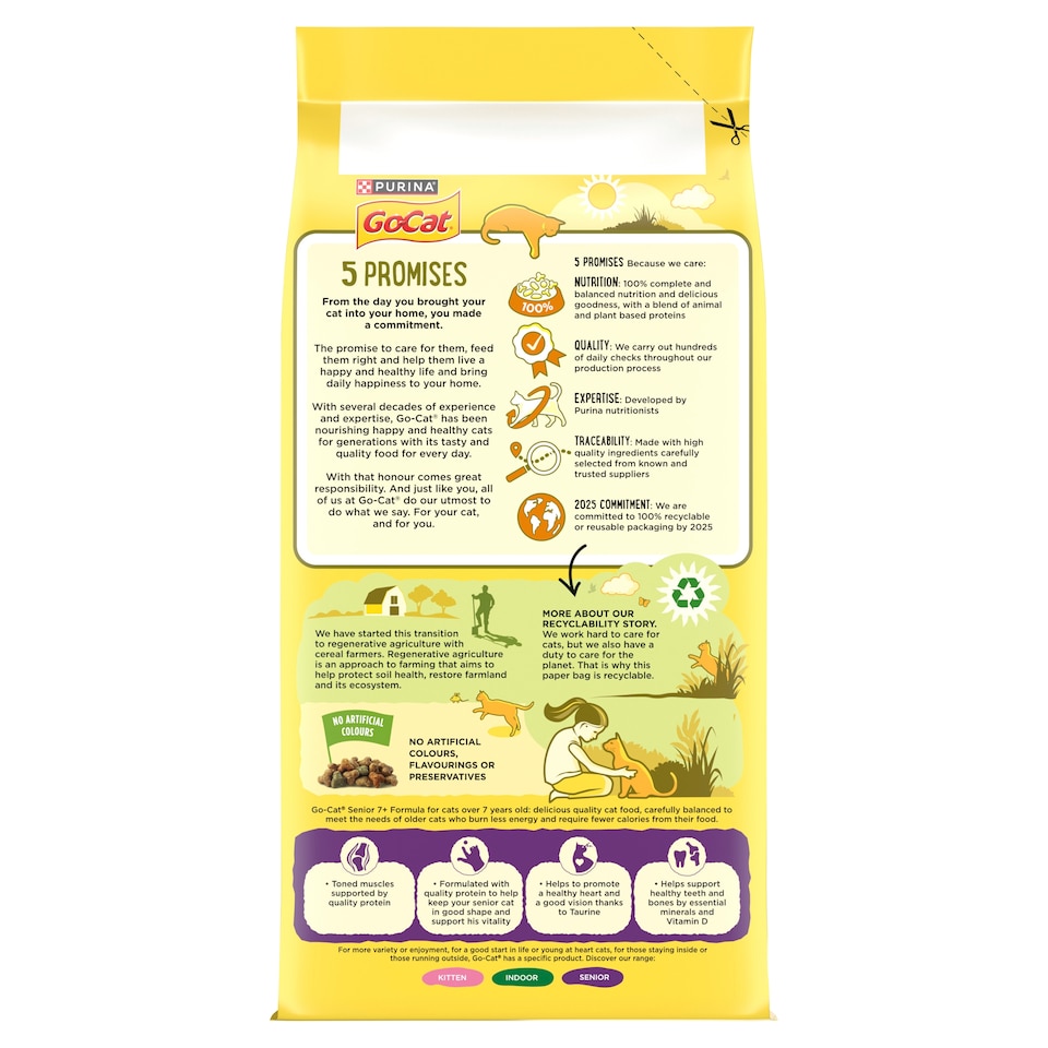 image 1 of Go-Cat Senior Chicken & Turkey & Vegetables 2Kg