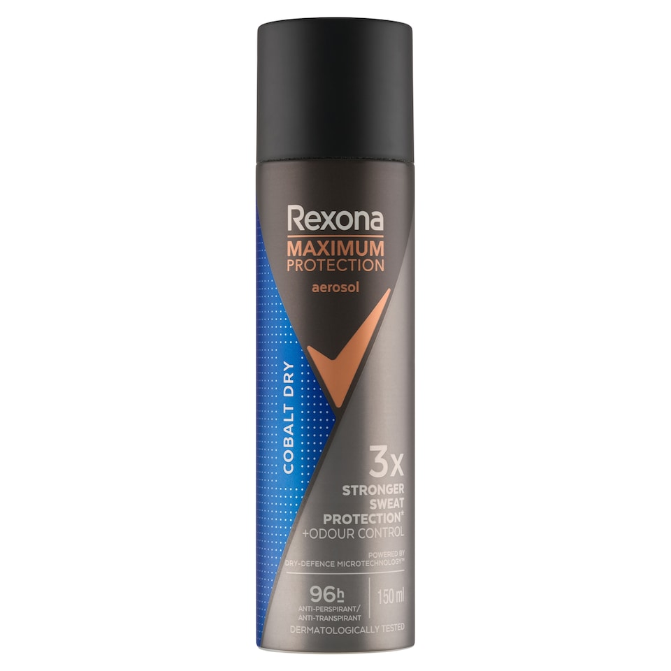 image 1 of Rexona Maximum Protection Cobalt Dry Antiperspirant Spray 150ml