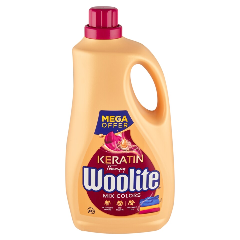 image 1 of Woolite Keratin Therapy Liquid Detergent with Keratin for Colored Laundry 60 Washes 3.6 L