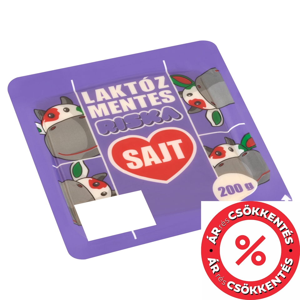 Riska laktózmentes sajt 200 g