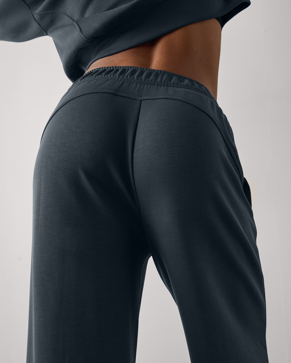 image 1 of F&F Active Wide Leg Joggers in Grey