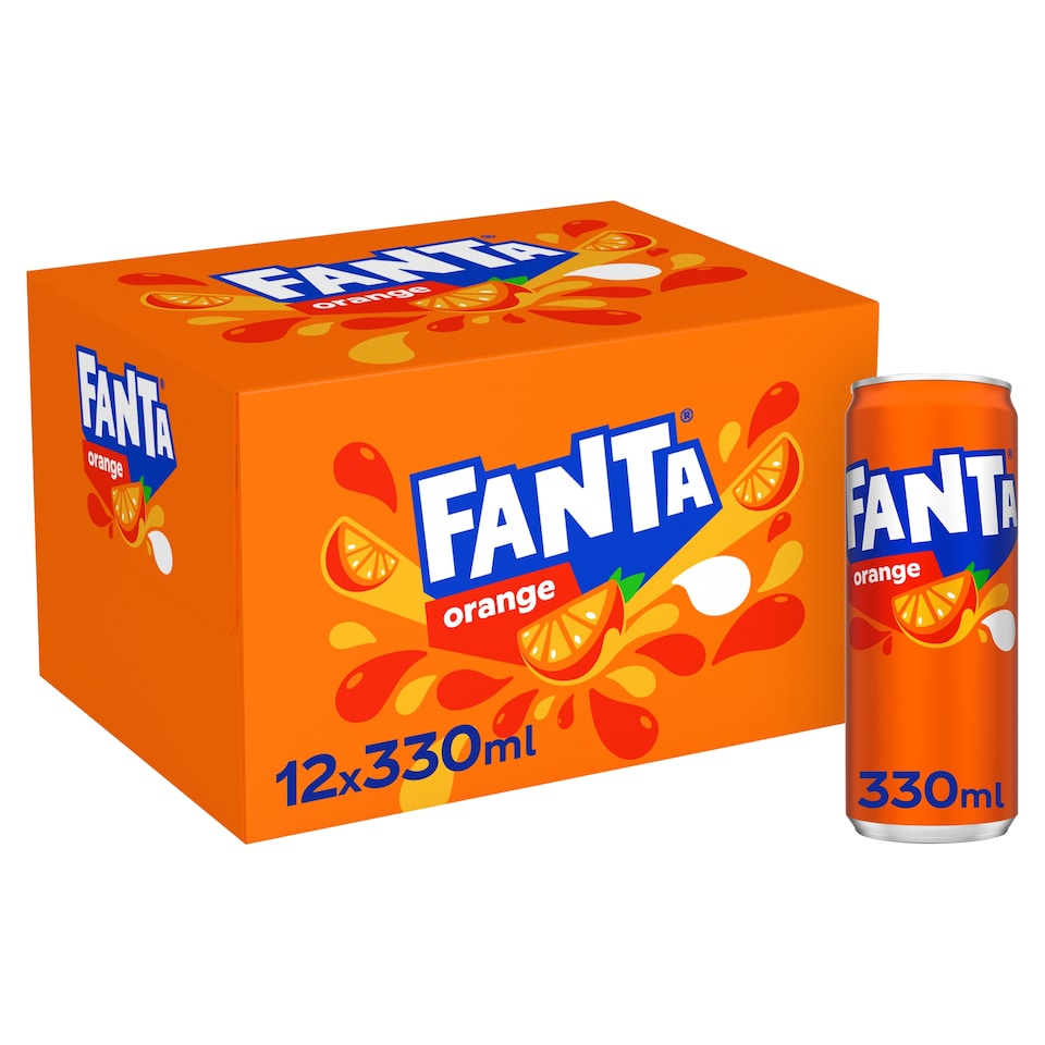 Fanta Orange Soft Drink 12 X 330Ml