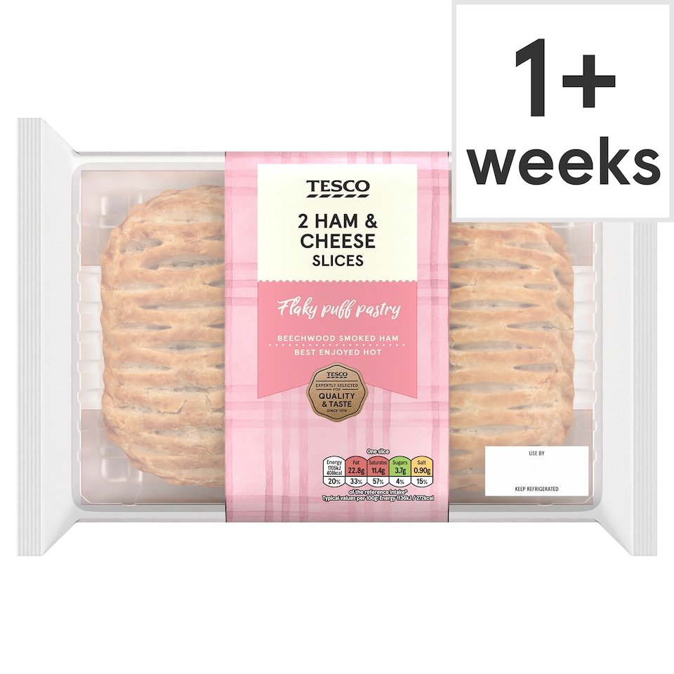 Tesco 2 Ham & Cheese Slices 300g