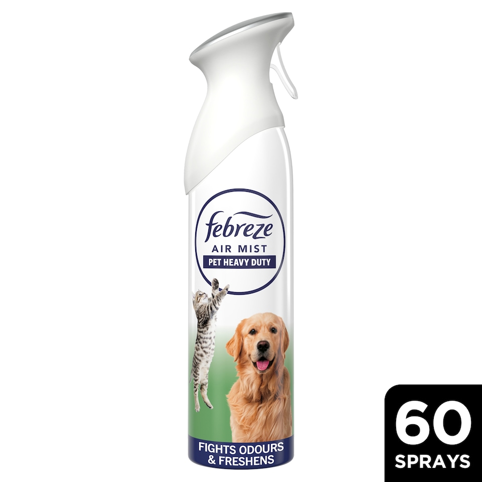 image 1 of Febreze Air Mist Pet Heavy Duty Air Freshener 185ML