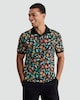 image 1 of F&F Pure Cotton Halloween Print Polo Shirt in Black