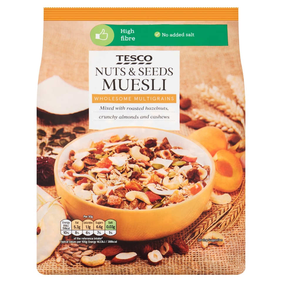 Tesco Nuts & Seeds Muesli 750G