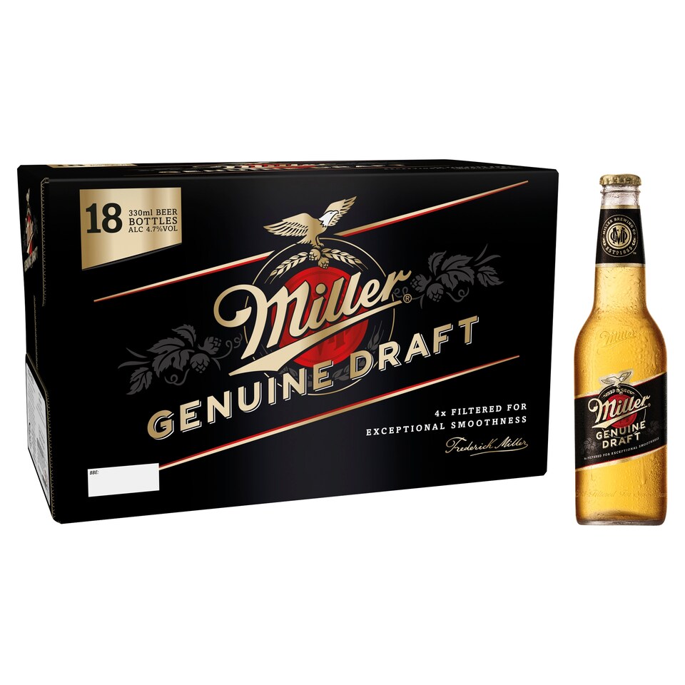 Miller Genuine Draft Beer 18X330ml