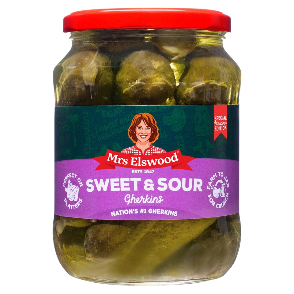 Mrs Elswood Sweet & Sour Cucumber In Brine 670G