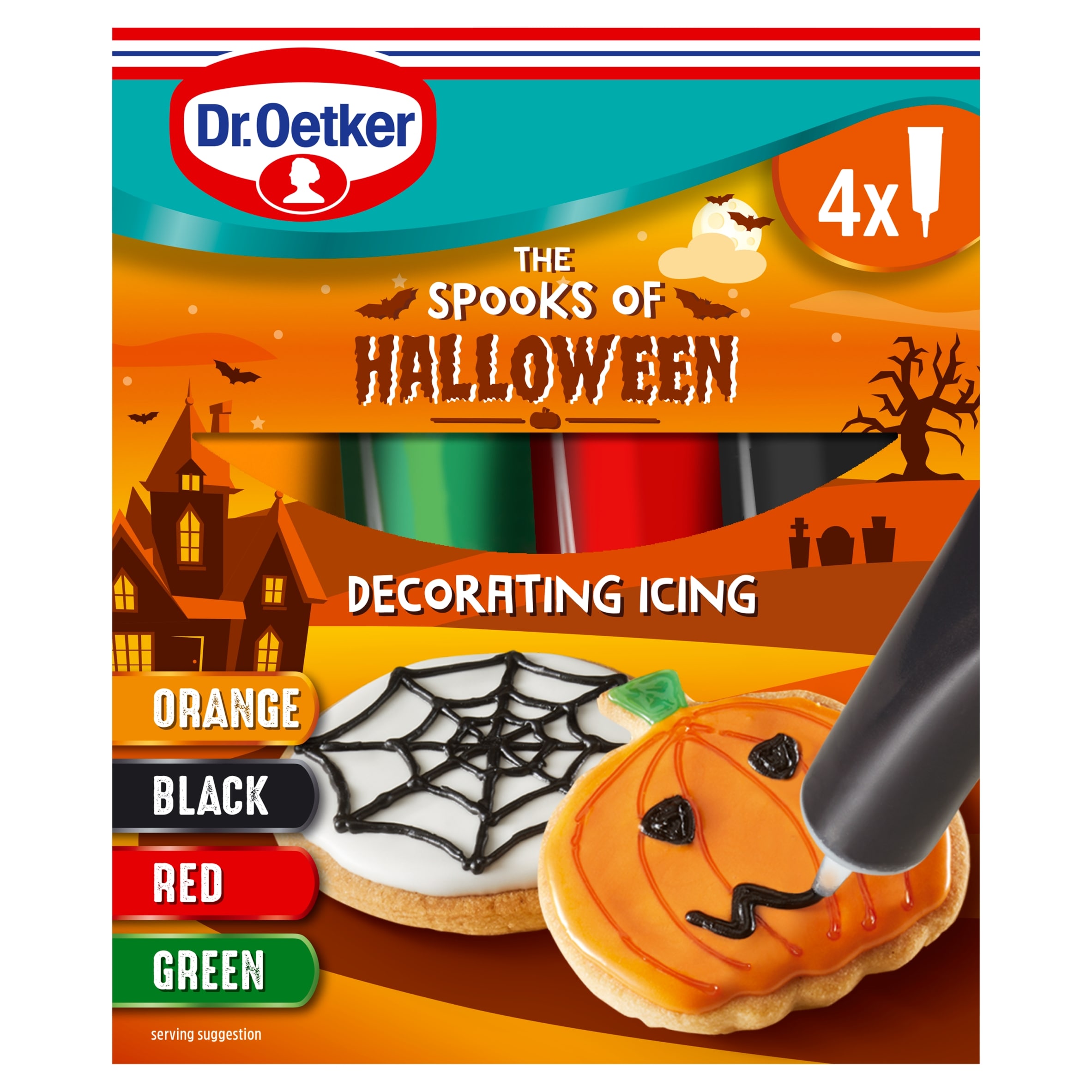 Dr. Oetker Halloween Decorating Icing 4 x19g
