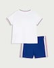 image 2 of England Pure Cotton T-shirt & Shorts Set in White