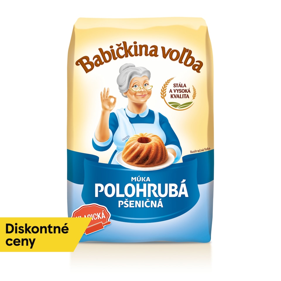 Babičkina Voľba Múka polohrubá pšeničná 1 kg