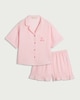 image 4 of F&F Pure Cotton Gingham Short Pyjama Set in Multi Pink