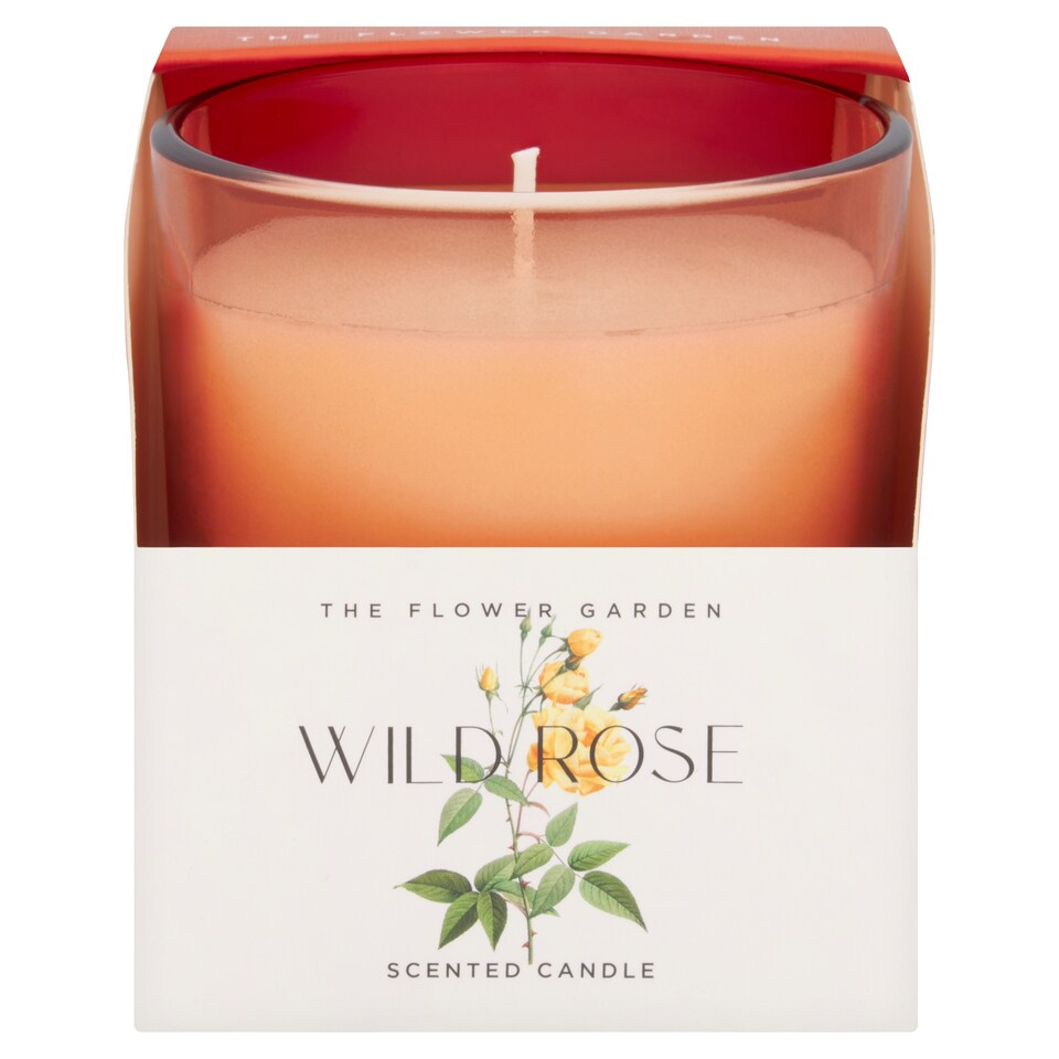 F&F Home Floral Small Candle Wild Rose 185G