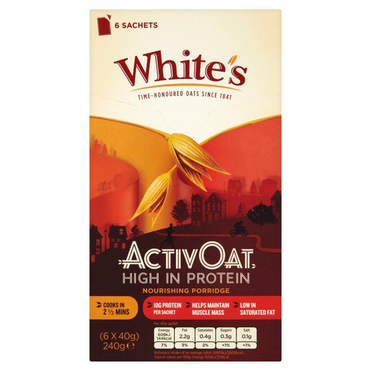 White's Activ Oat Protein 6X40g Tesco Groceries
