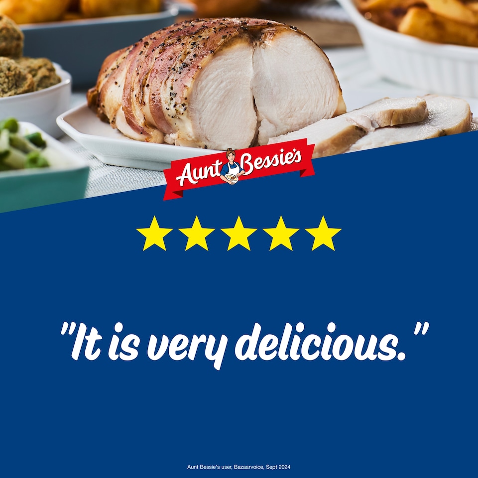 image 1 of Aunt Bessie's Bacon Topped Boneless Chicken Joint 700g
