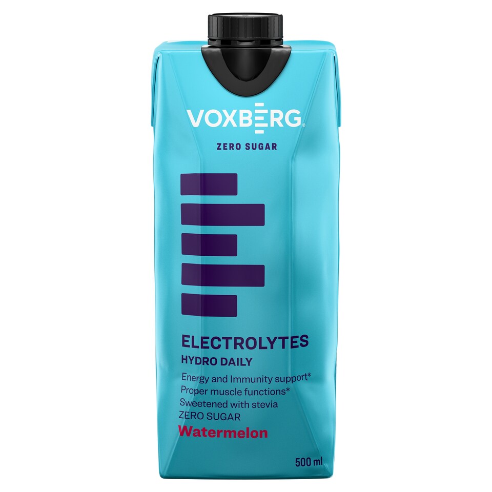 Voxberg Hydro Daily Electrolytes nealkoholický ochutený nápoj s príchuťou červeného melóna 500 ml