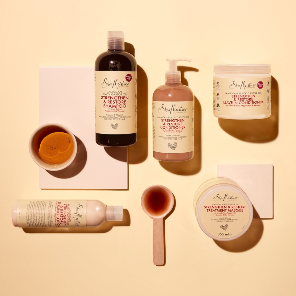 image 1 of Shea Moisture Jamaican Black Caster Oil Stly/Ltn 237Ml