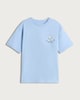 image 4 of Disney Stitch Print Pure Cotton Short Sleeved T-Shirt in Blue