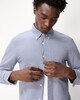 image 2 of F&F Pure Cotton Checked Long Sleeved Oxford Shirt in Navy