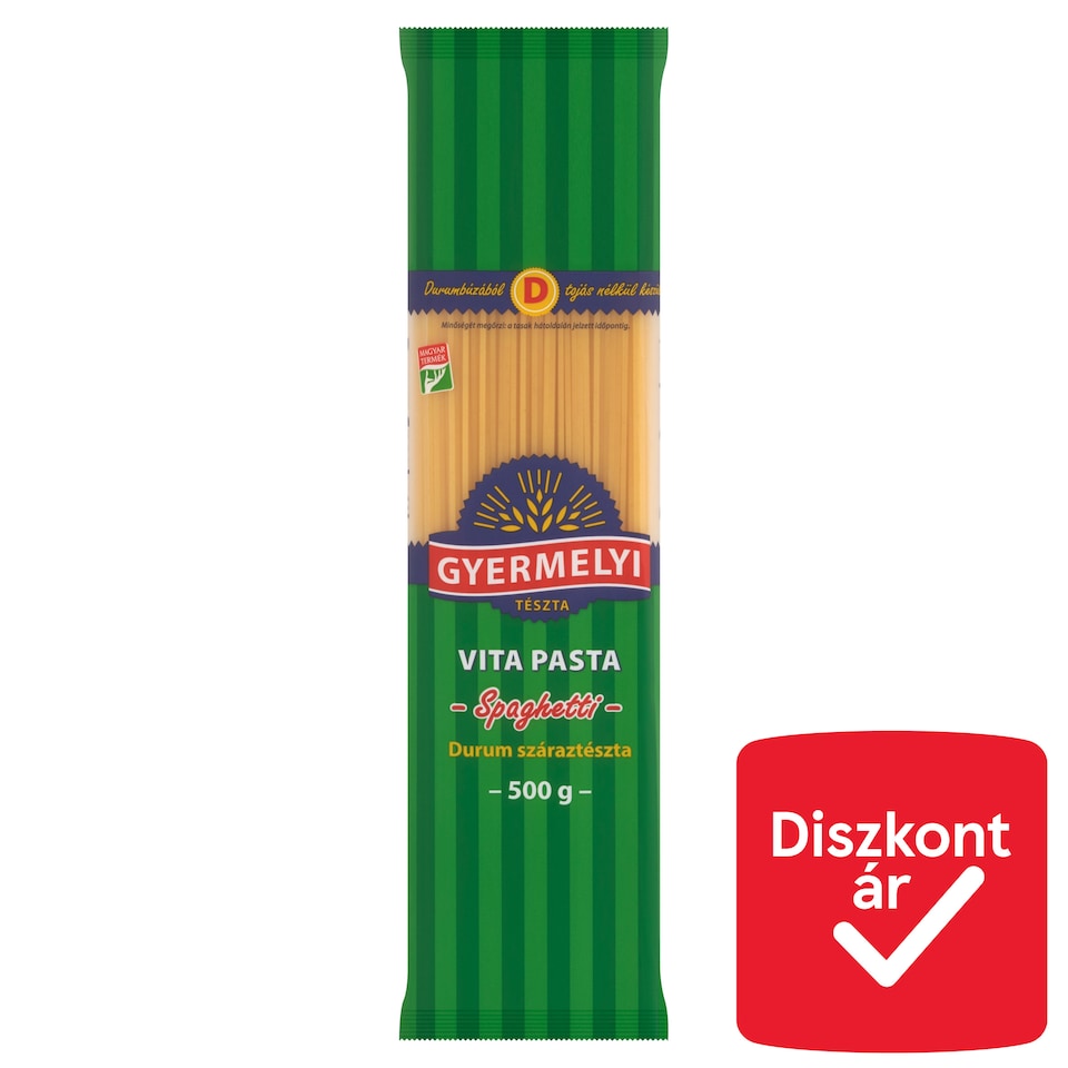Gyermelyi Vita Pasta Spaghetti durum száraztészta 500 g
