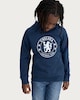 image 2 of Chelsea Logo Cotton Rich Hoodie in Blue