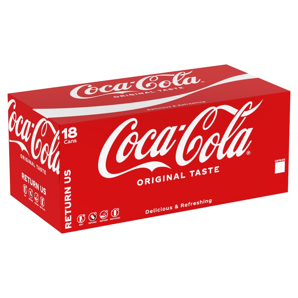 Coca-Cola Original Taste Soft Drink 18 x 330ml