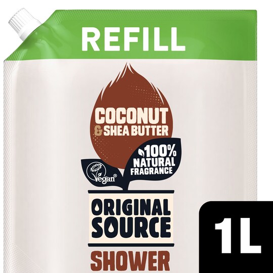 Original Source Coconut & Shea Butter Shower Gel Refill 1L Tesco