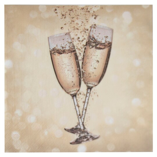 Fizz Clink Napkin 33Cm 20 Pack