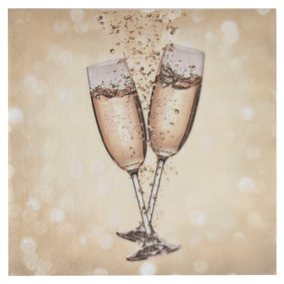 Fizz Clink Napkin 33Cm 20 Pack
