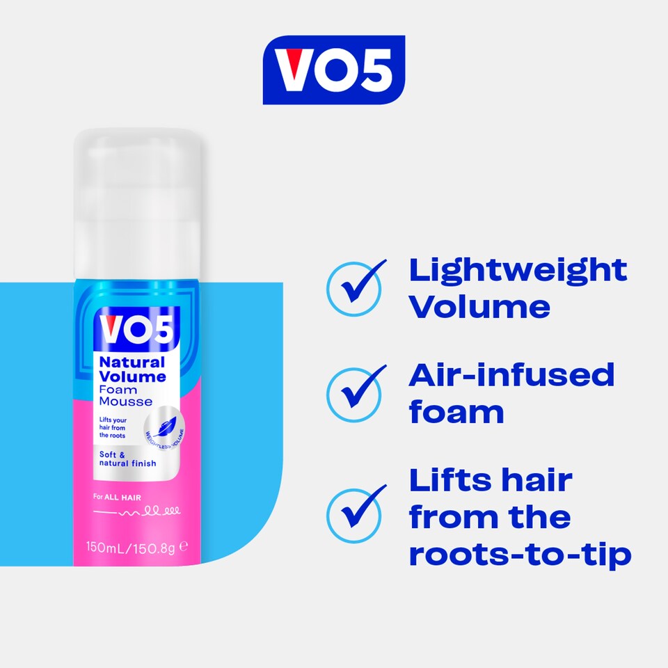 image 1 of Vo5 Volume Foam Mousse 150Ml