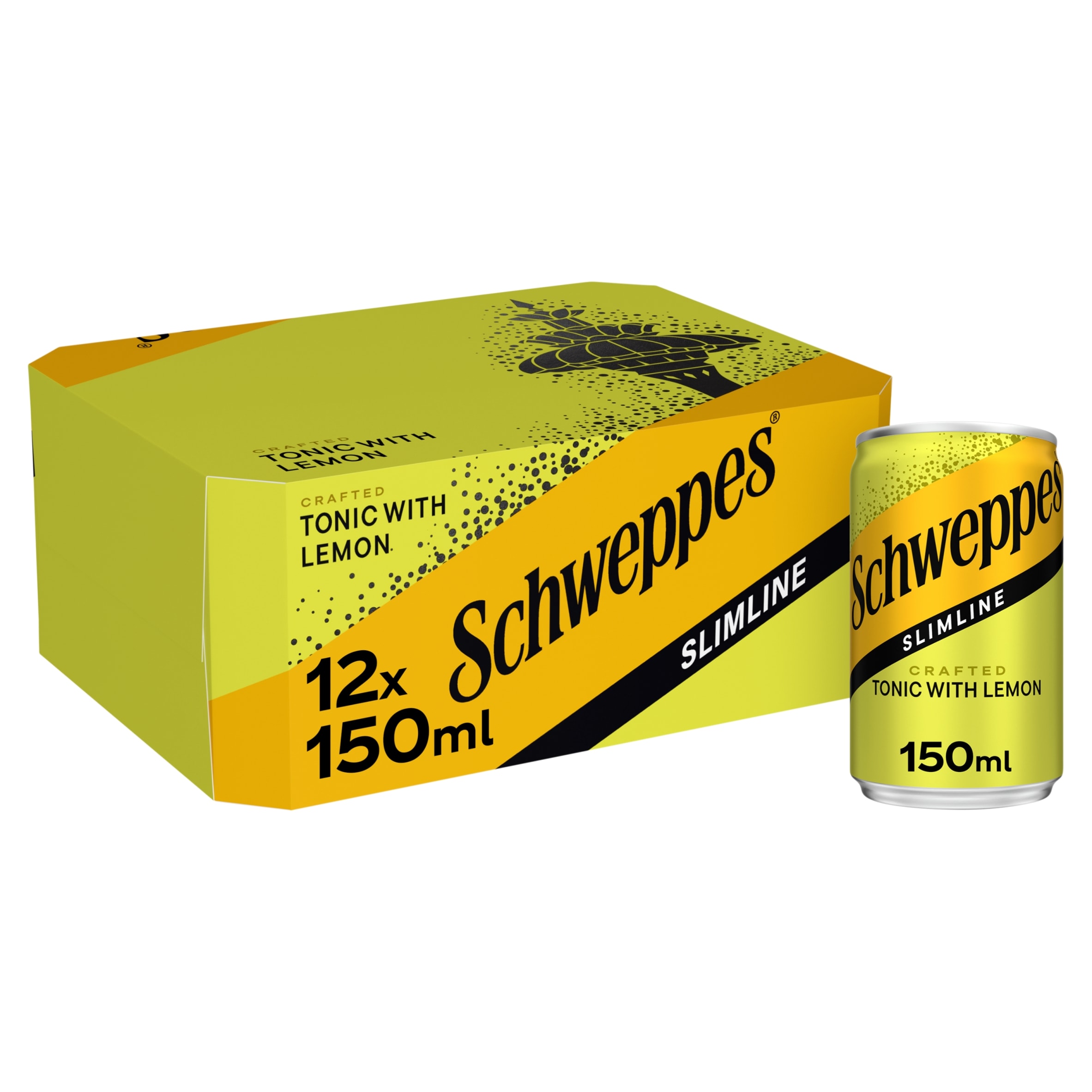 Schweppes Slimline Tonic With Lemon 12X150ml