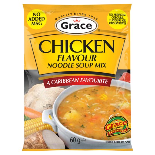 Grace Chicken Flavour Noodle Soup Mix 60G Tesco Groceries