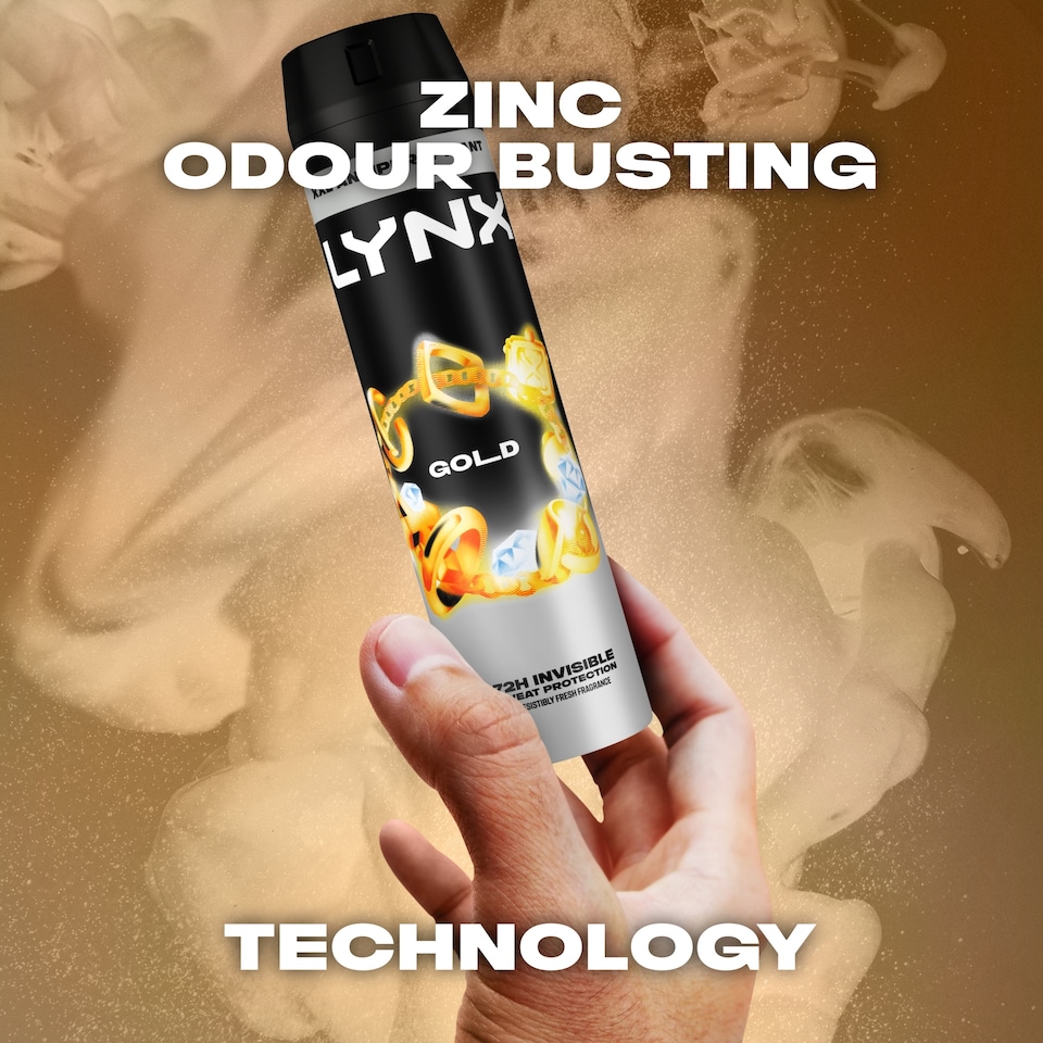 image 1 of Lynx Gold Anti White Marks Antiperspirant Deodorant Spray 250Ml